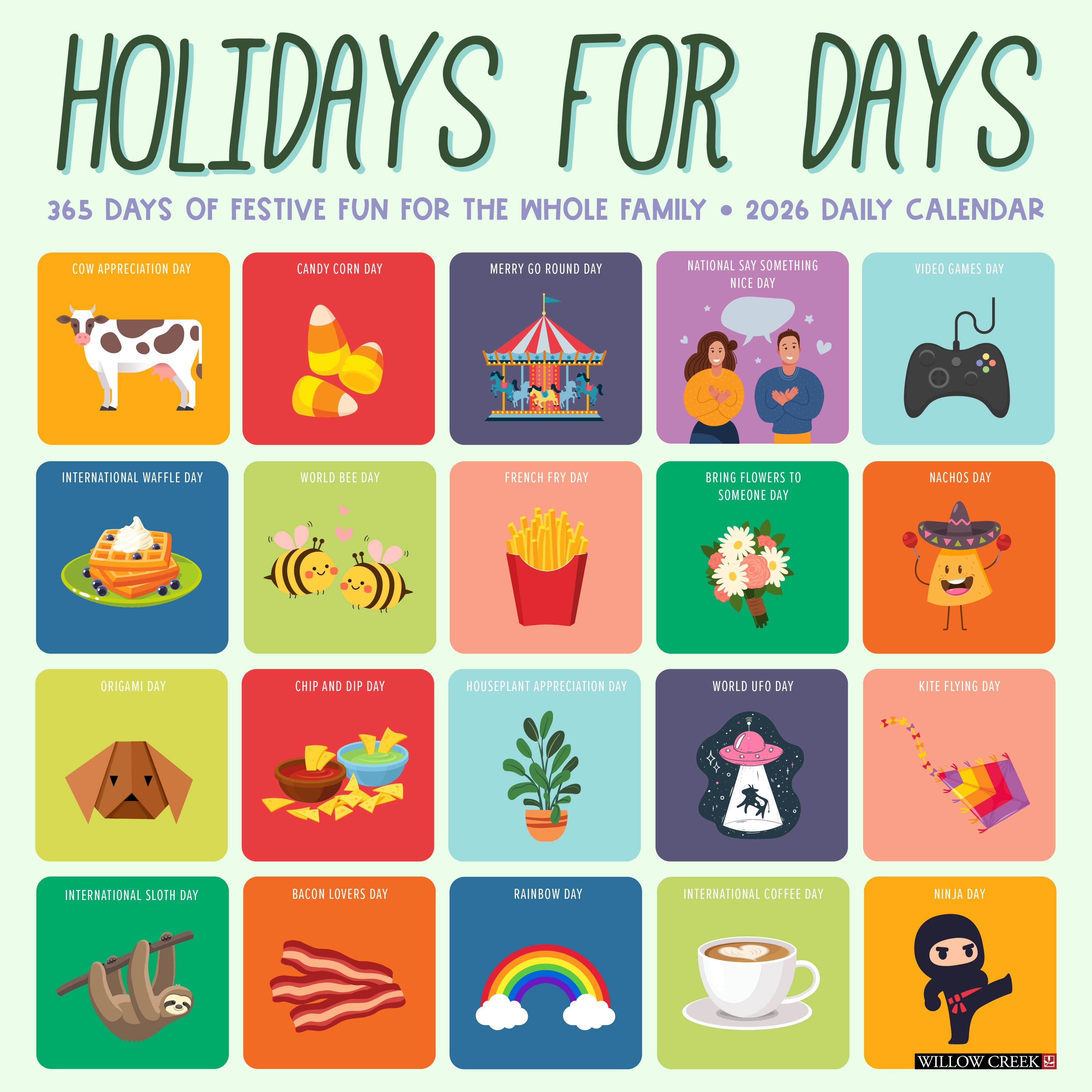 2026 Holidays for Days - Square Wall