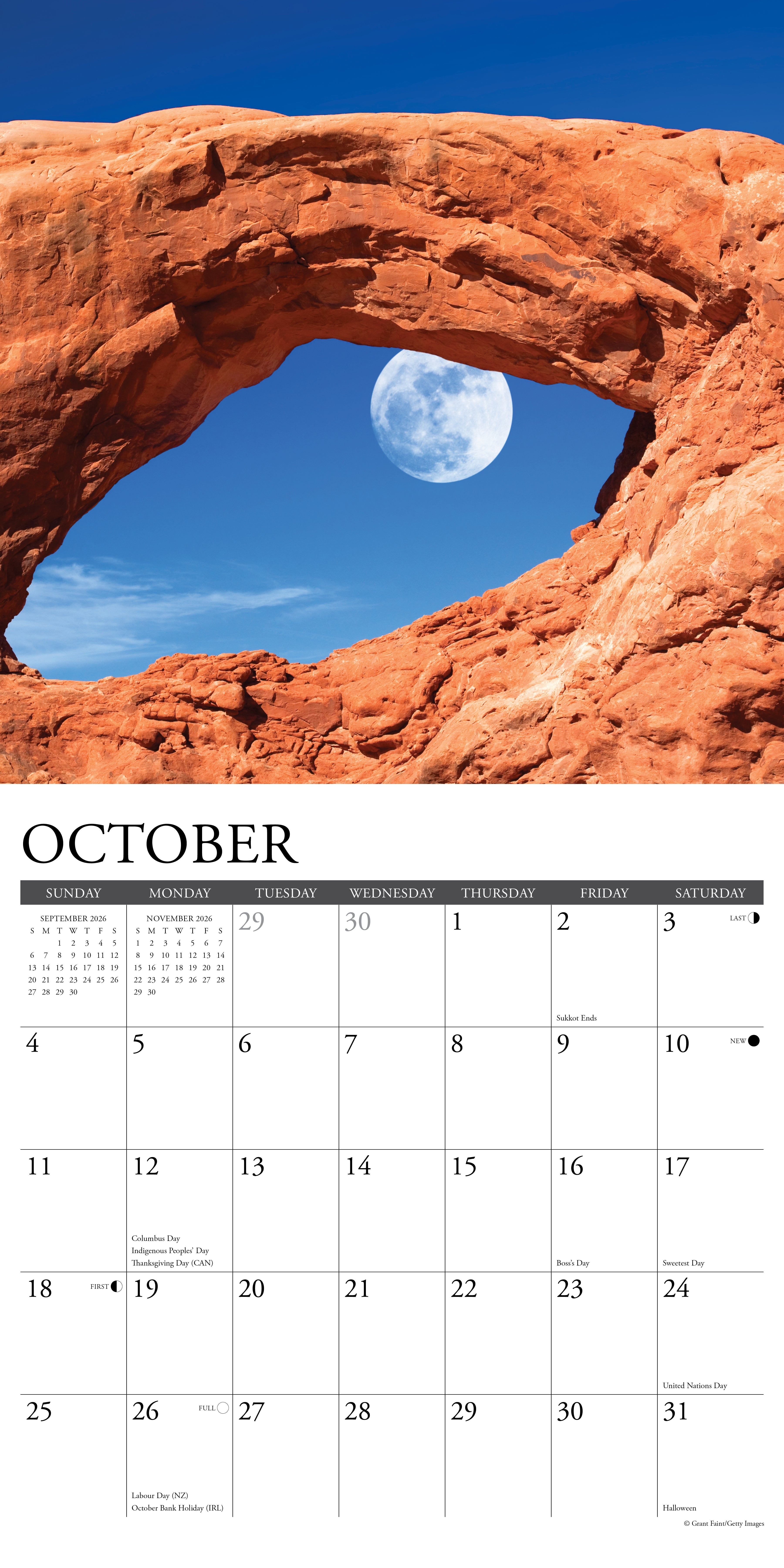 2026 Moons - Square Wall