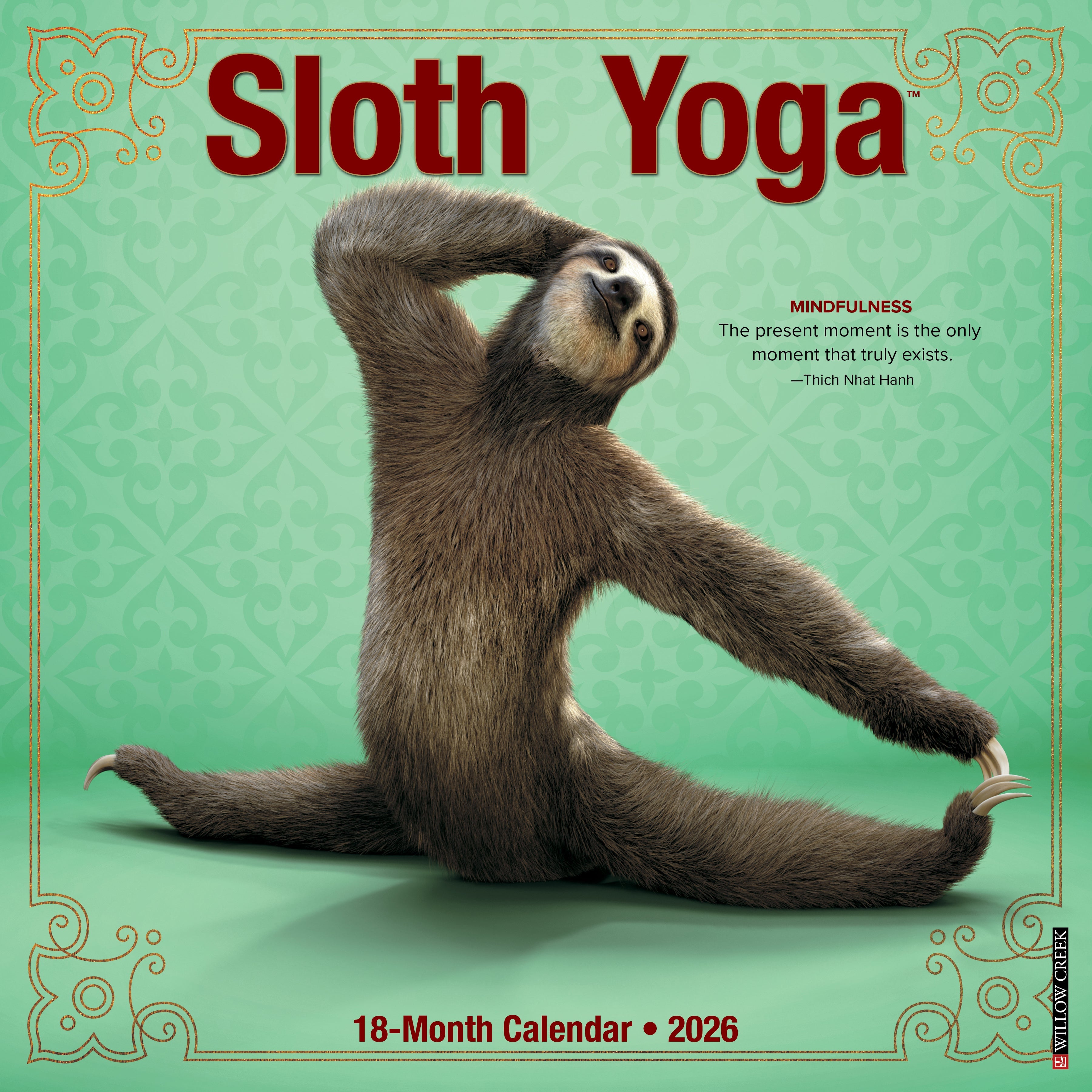 2026 Sloth Yoga - Square Wall
