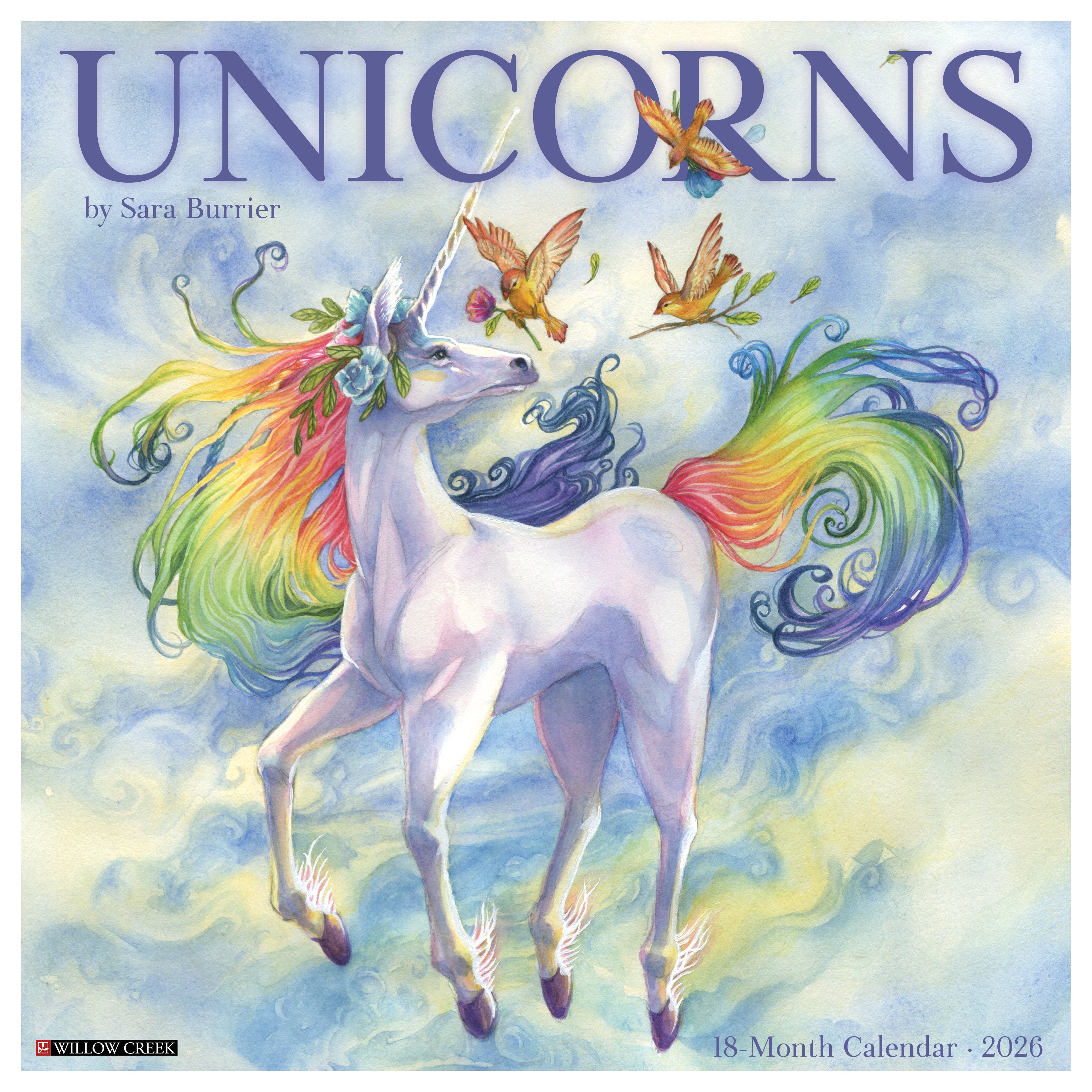 2026 Unicorns by Sara Burrier - Square Wall