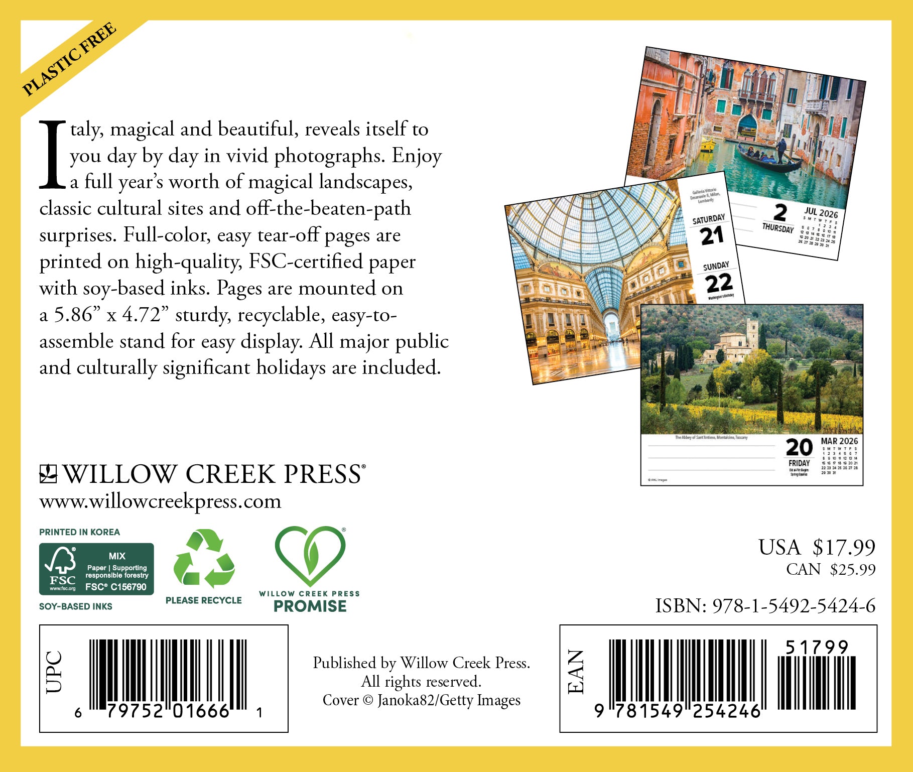 2026 Italy - Boxed Page-A-Day