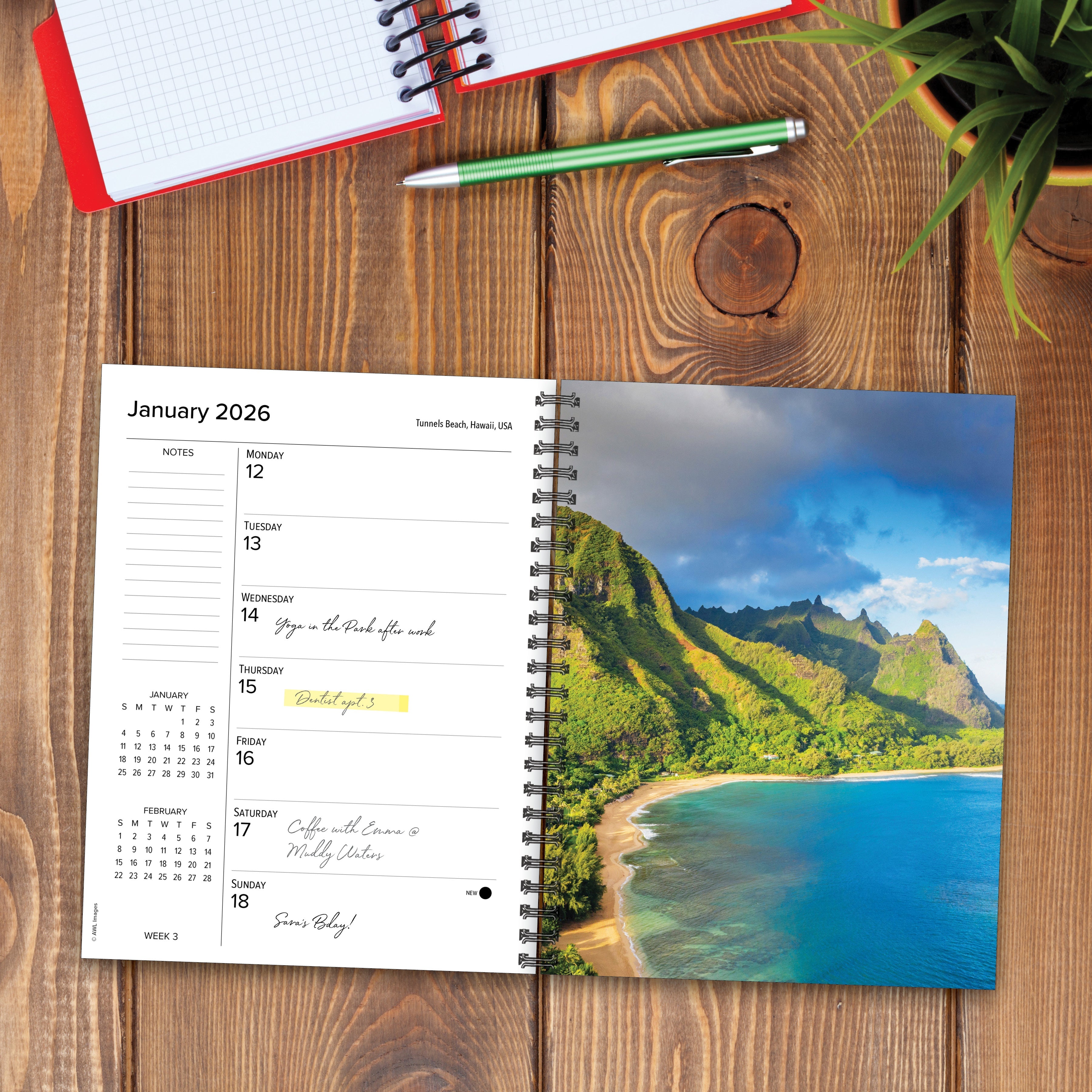 2026 Ah, The Beach! - Weekly Diary/Planner