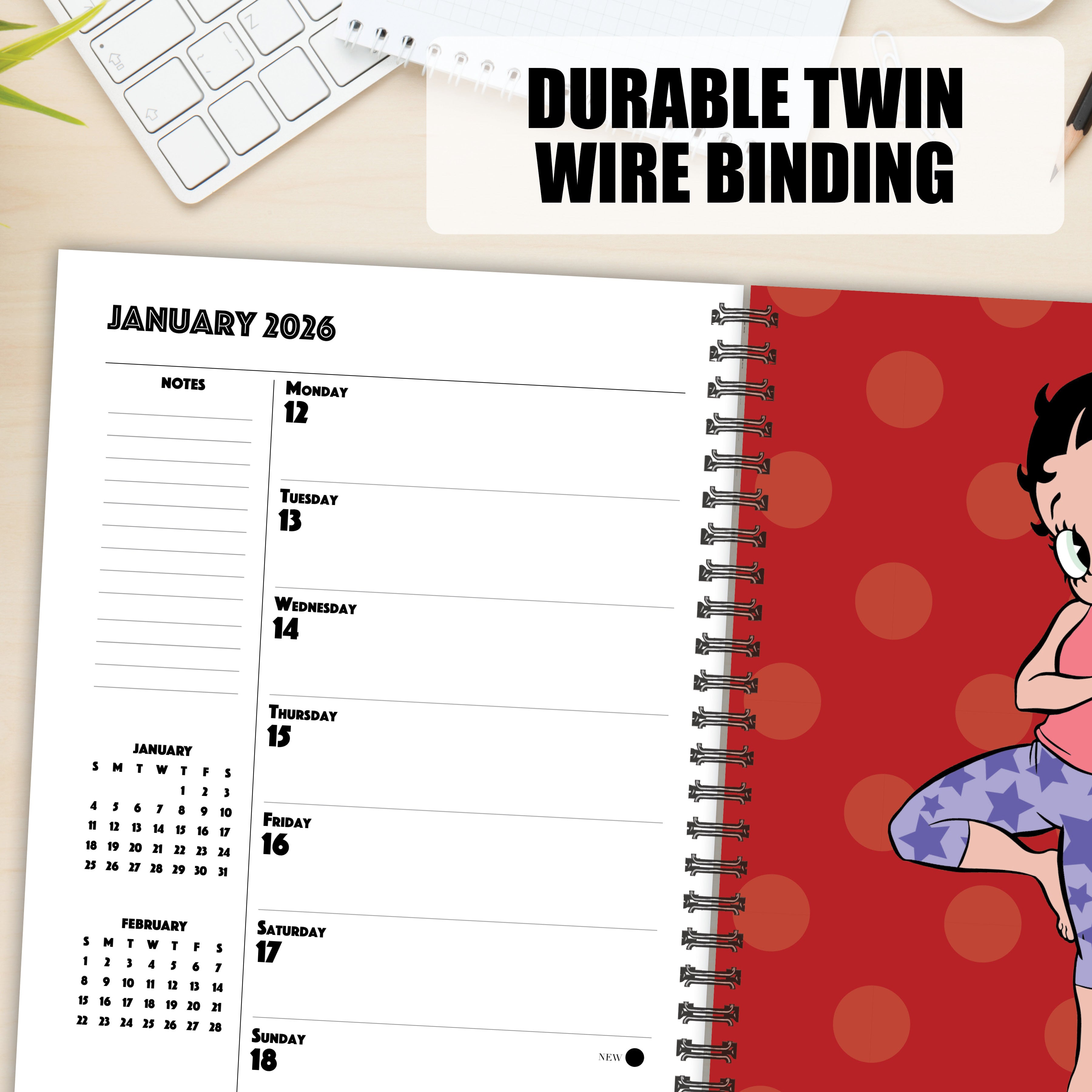 2026 Betty Boop - Weekly Diary/Planner