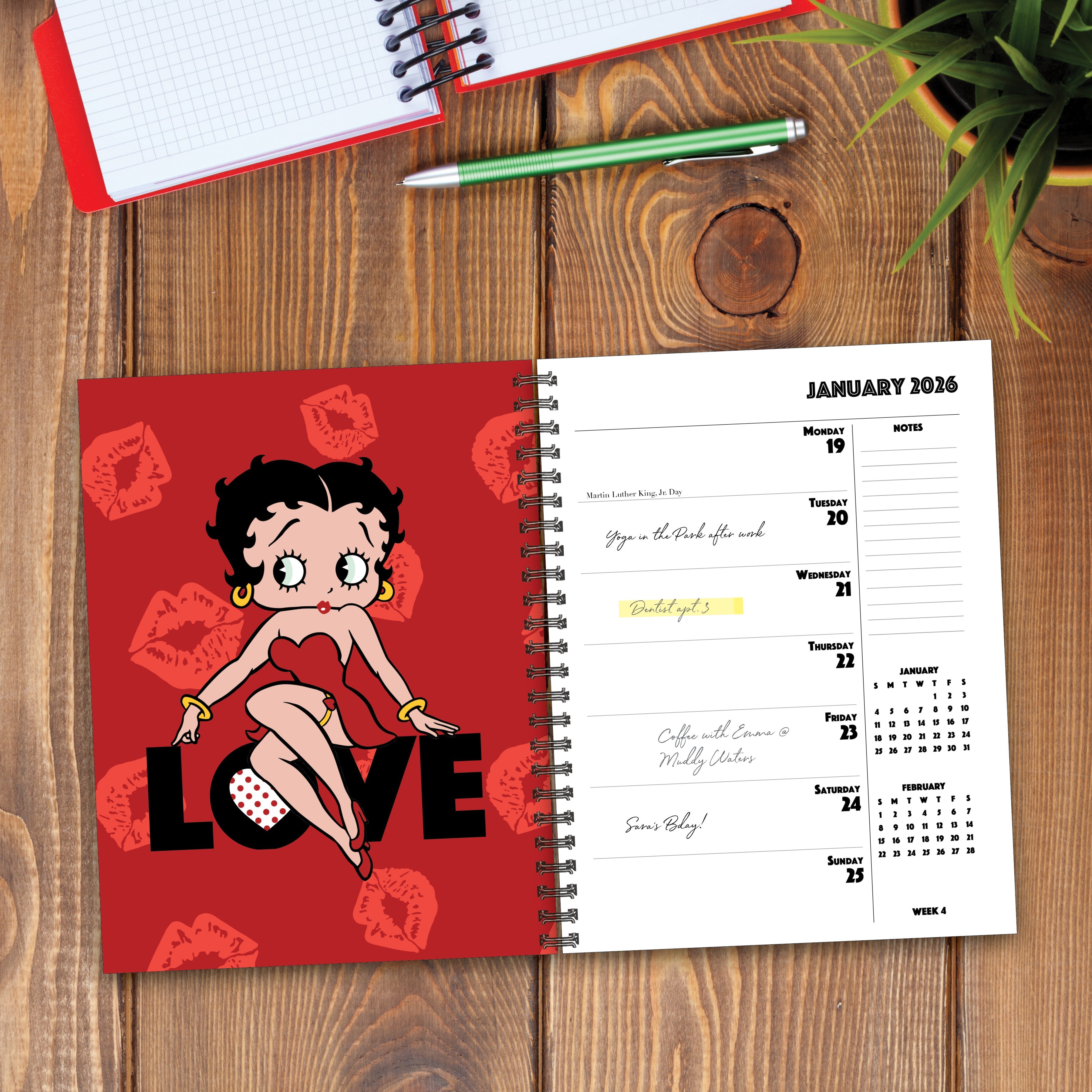 2026 Betty Boop - Weekly Diary/Planner