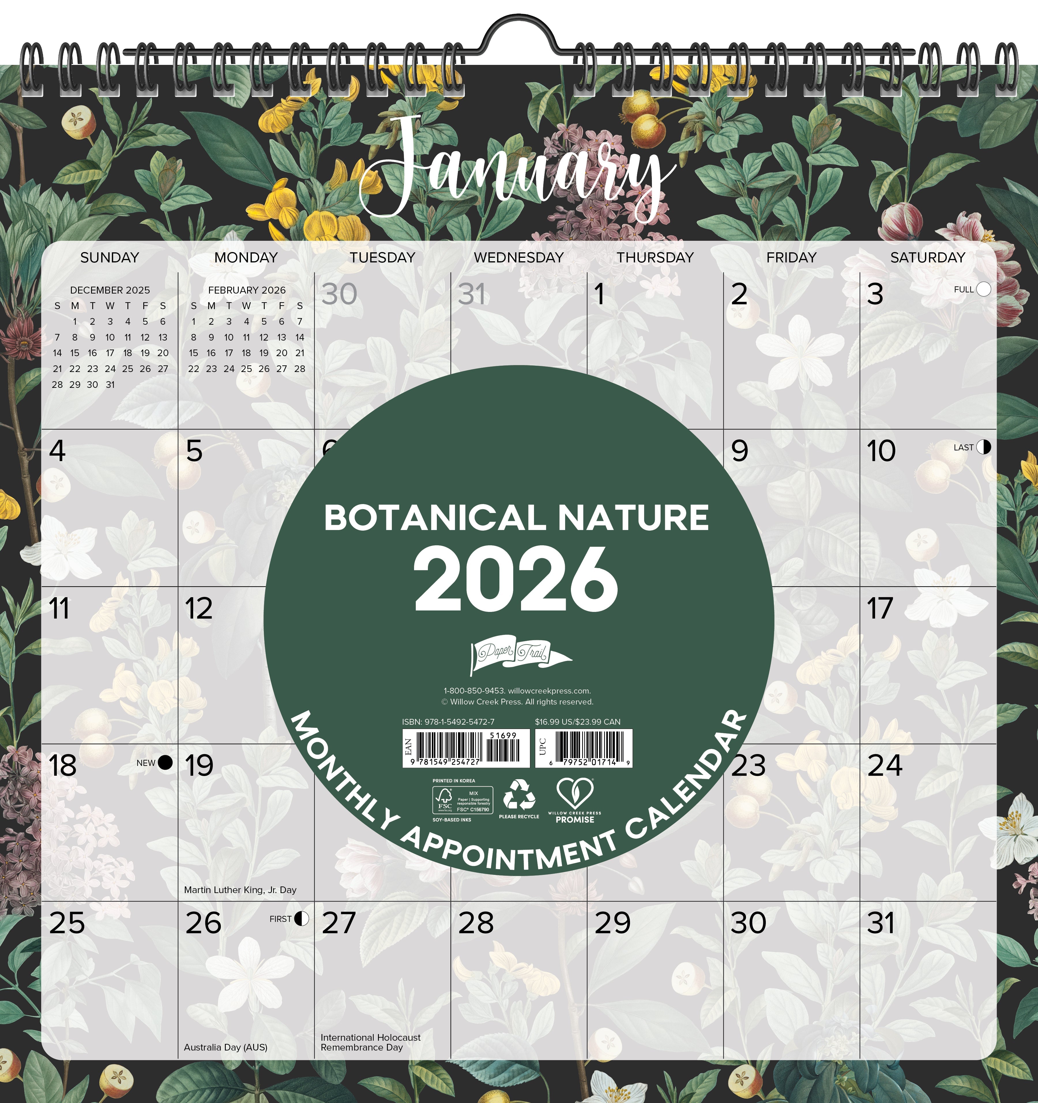 2026 Botanical Nature - Square Wall