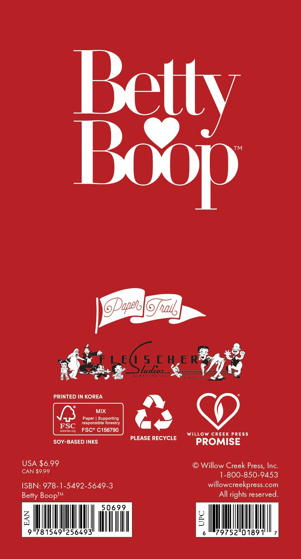 2026-2027 Betty Boop - Monthly Pocket Diary/Planner