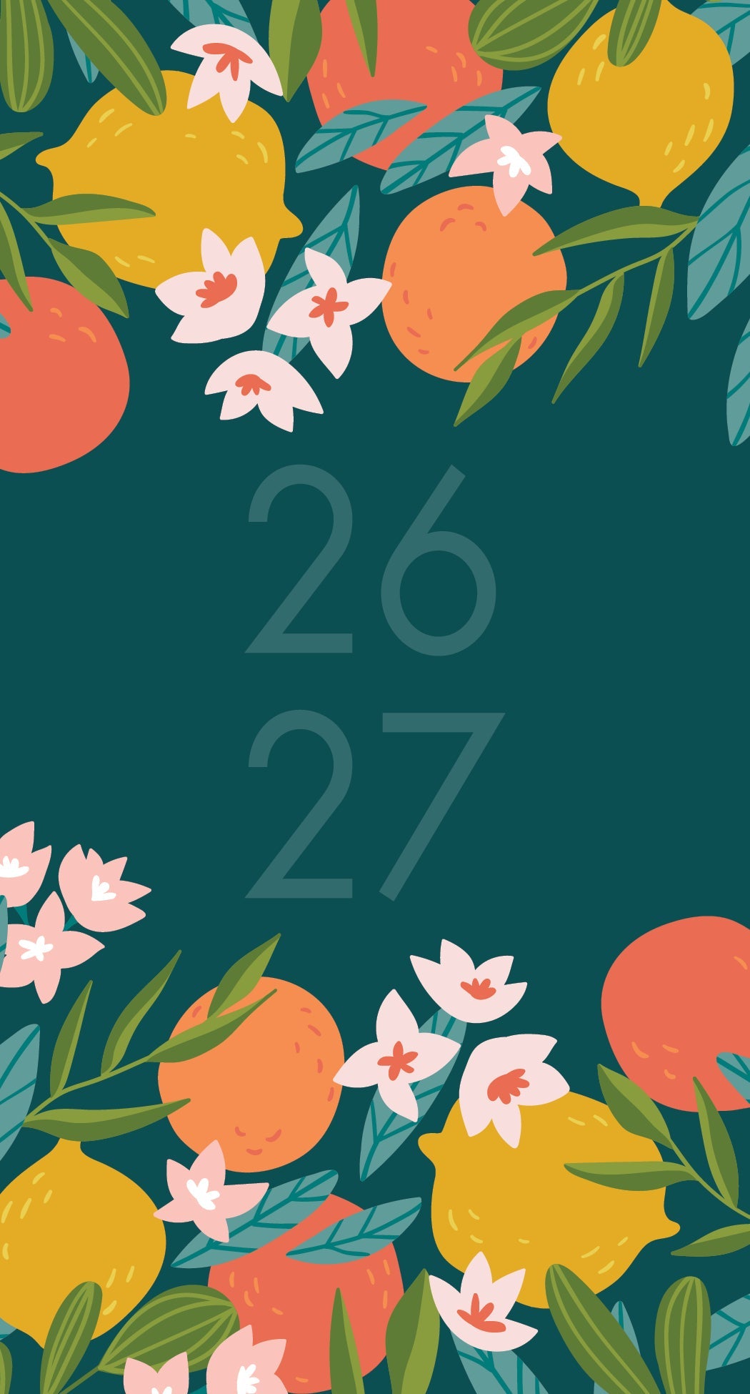 2026-2027 Floral Punch - Monthly Pocket Diary/Planner