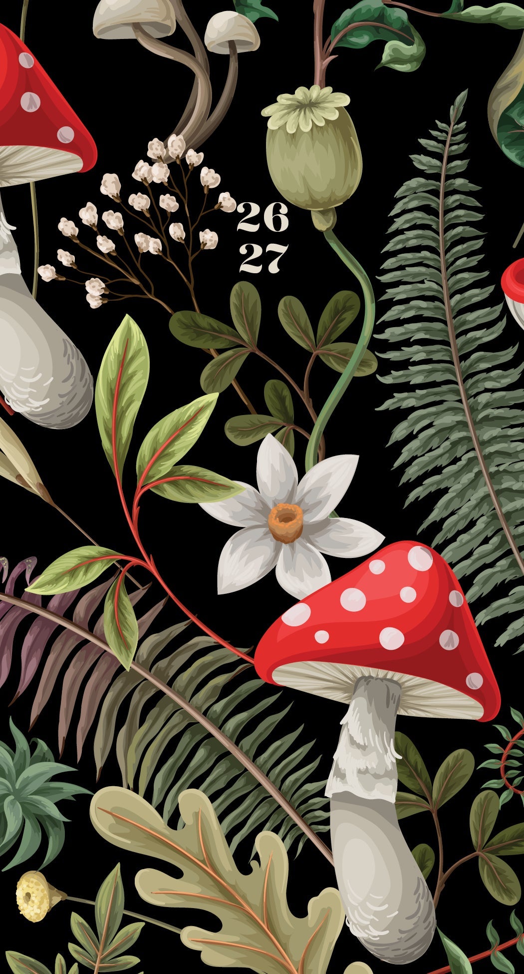 2026-2027 Forest Mushroom - Monthly Pocket Diary/Planner