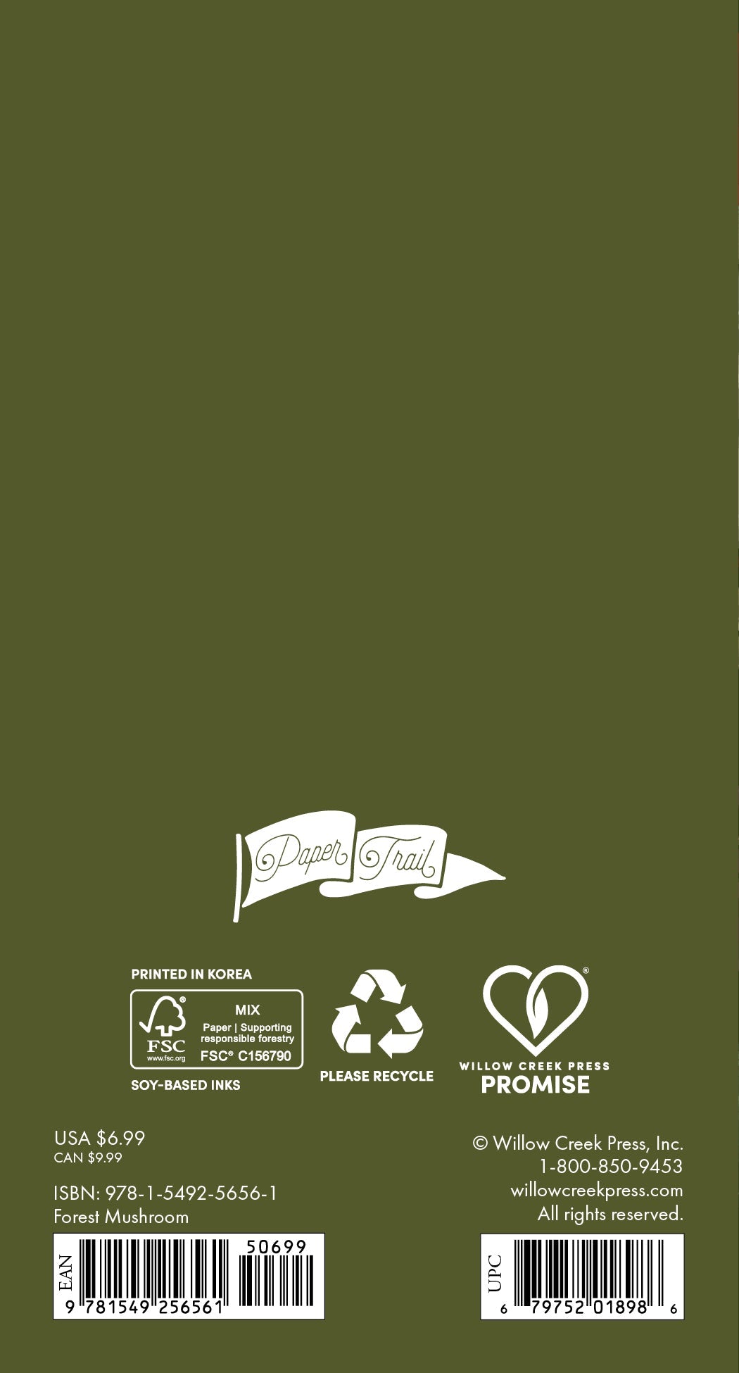 2026-2027 Forest Mushroom - Monthly Pocket Diary/Planner