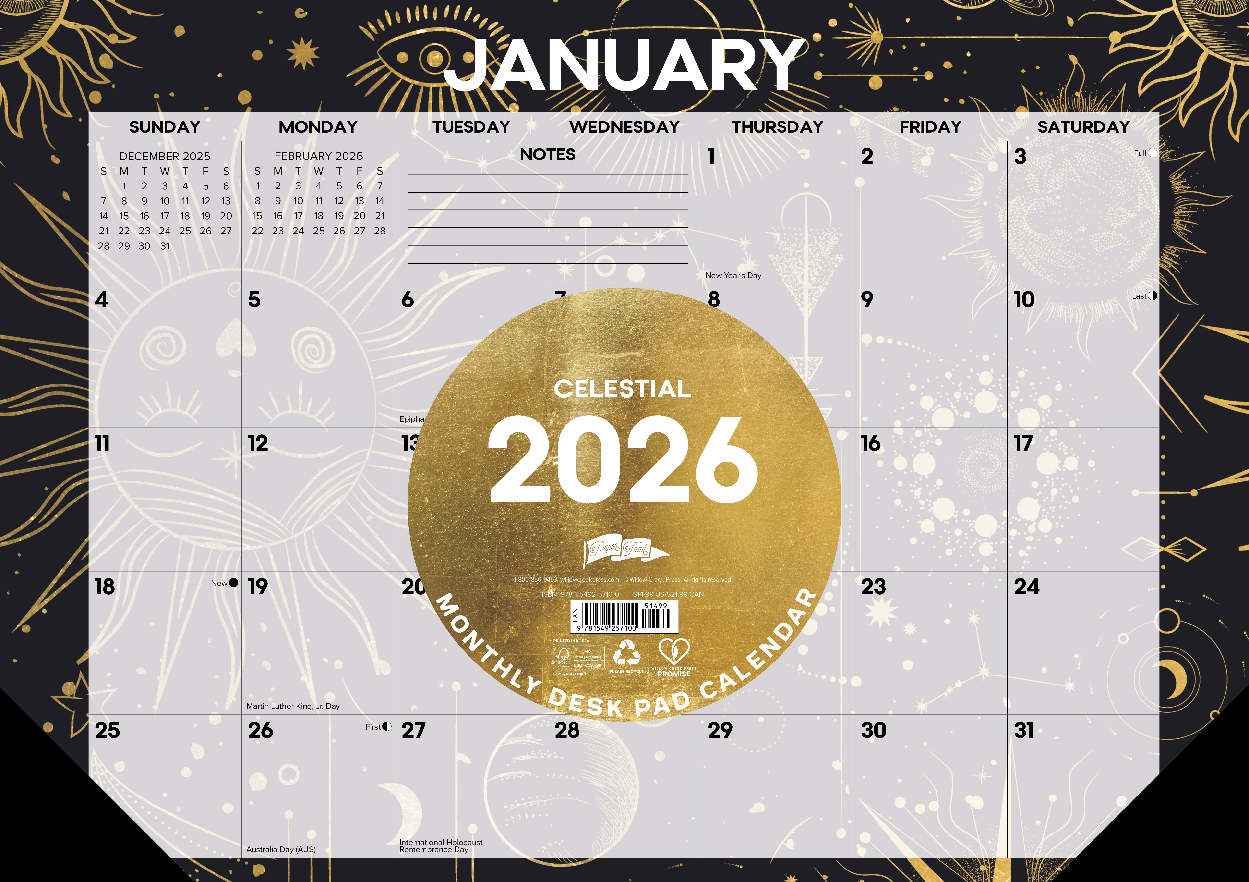 2026 Celestial - Desk Pad