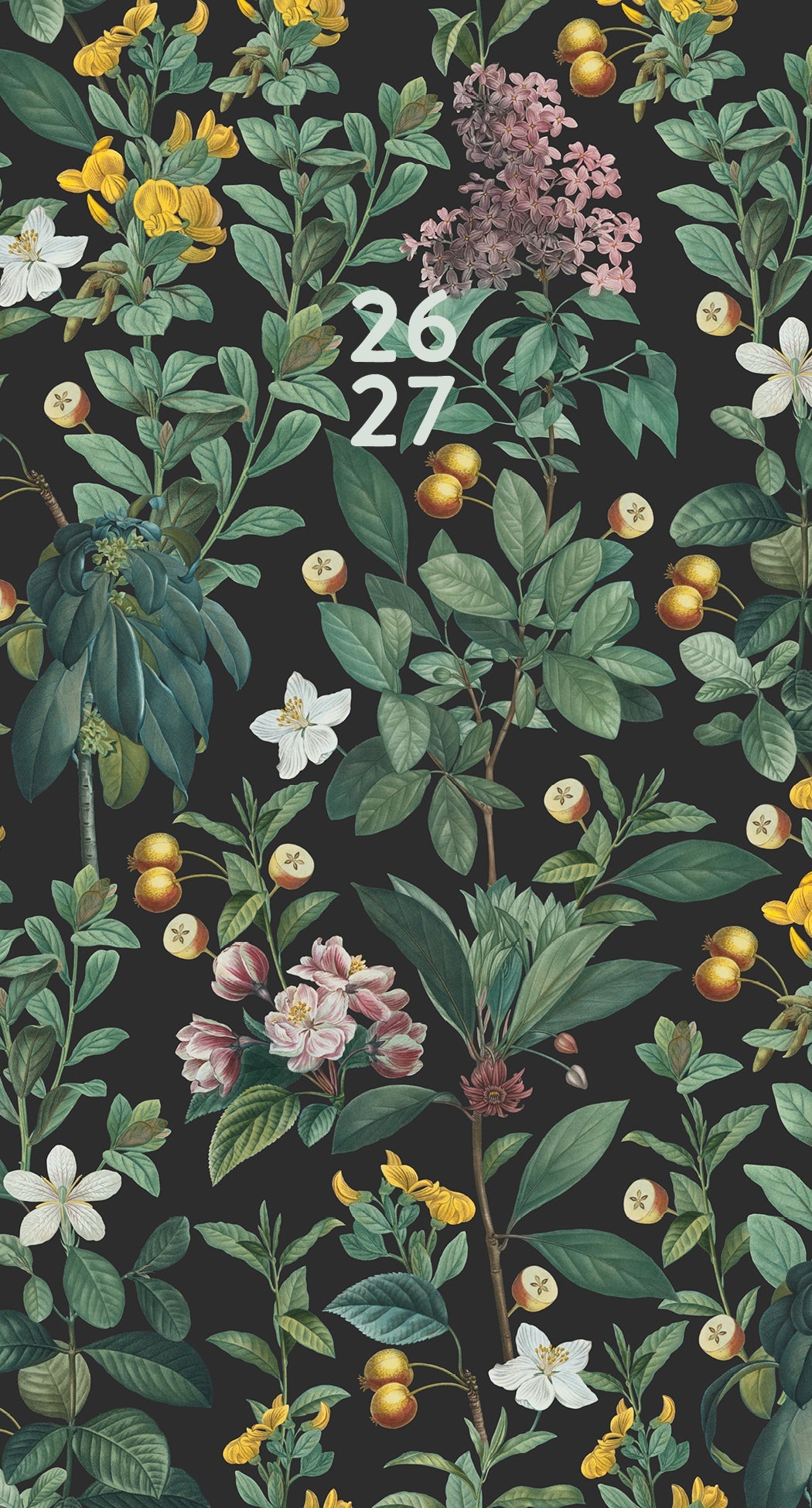 2026-2027 Botanical Nature - Monthly Pocket Diary/Planner