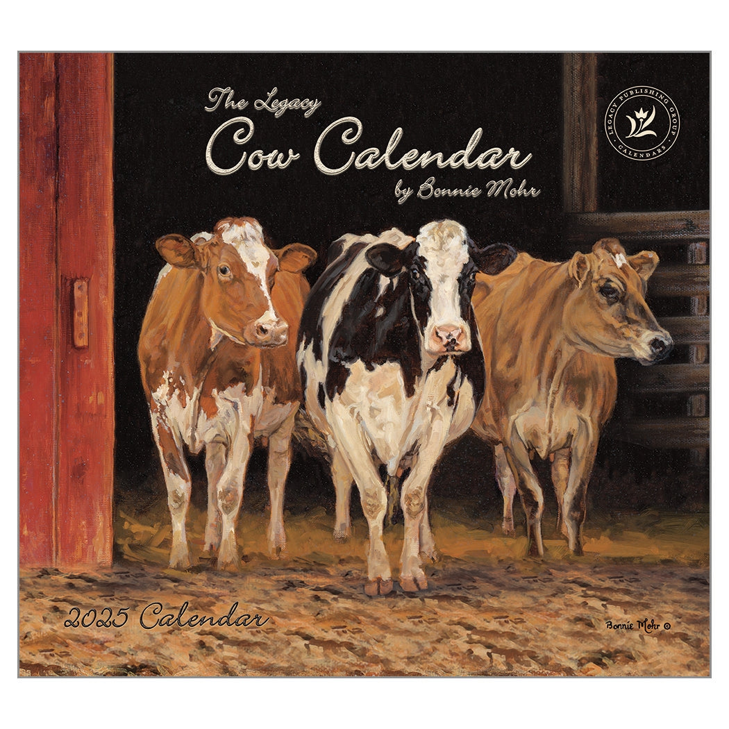 2025 Legacy Cow Calendar Deluxe Wall Calendar