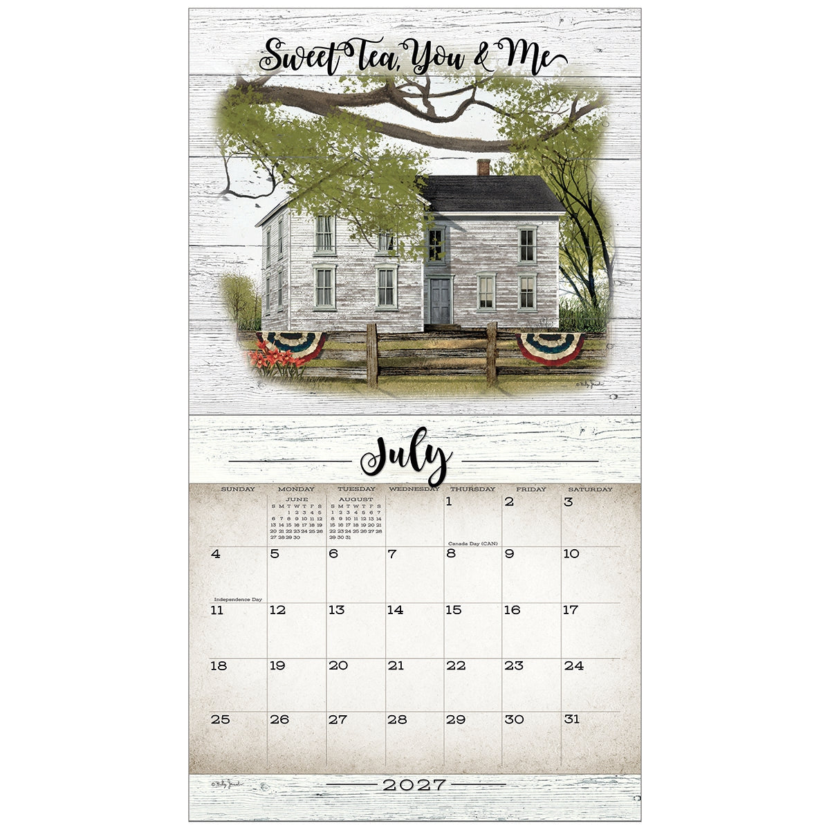 2027 Farmhouse - Deluxe Wall Calendar by Billy Jacobs
