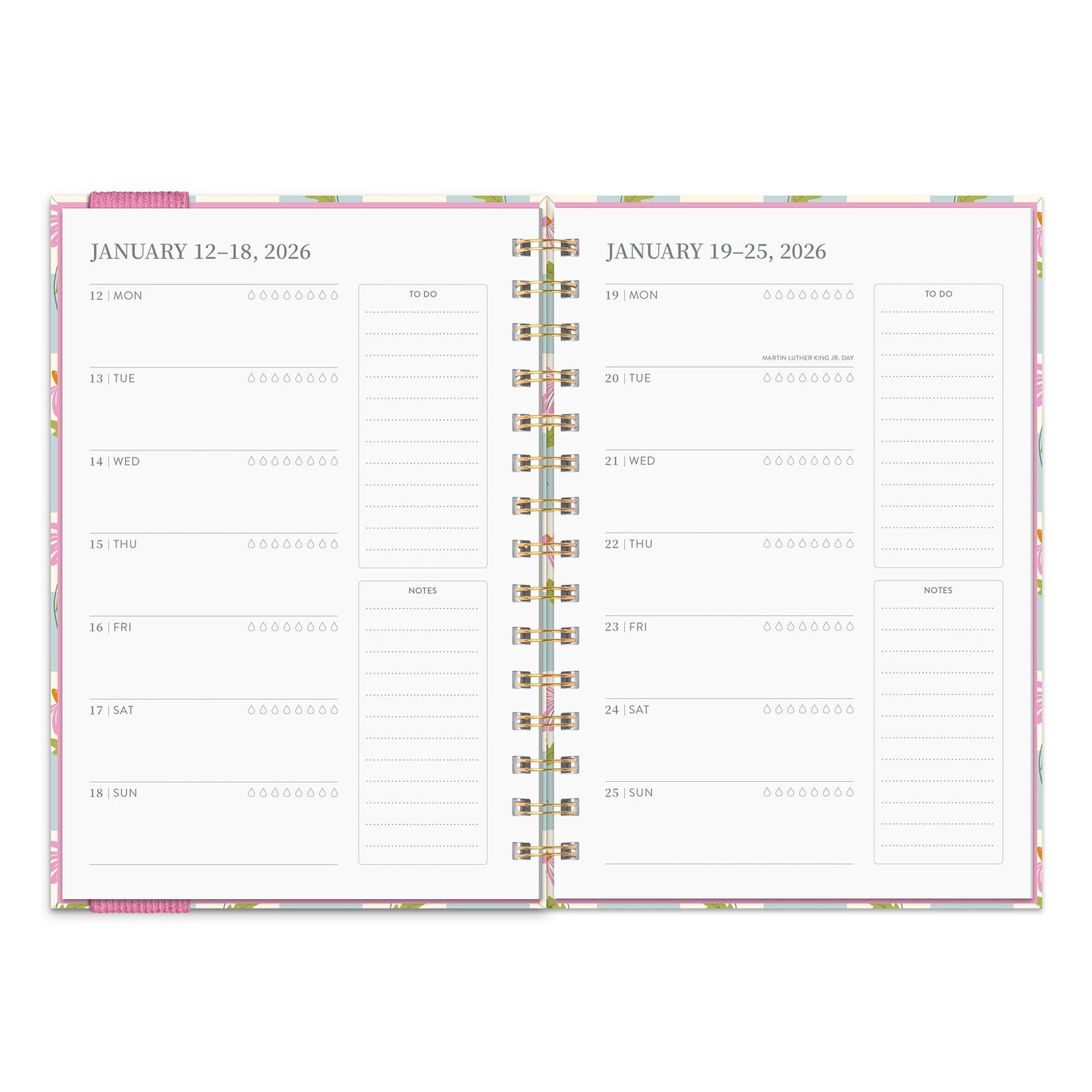 2026 Coneflower Corner (Oliver) - 17-Month Monthly & Weekly Diary/Planner