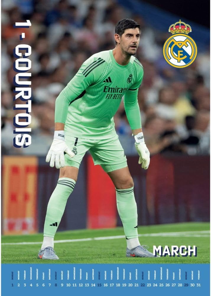 2026 Real Madrid FC - A3 Wall Calendar