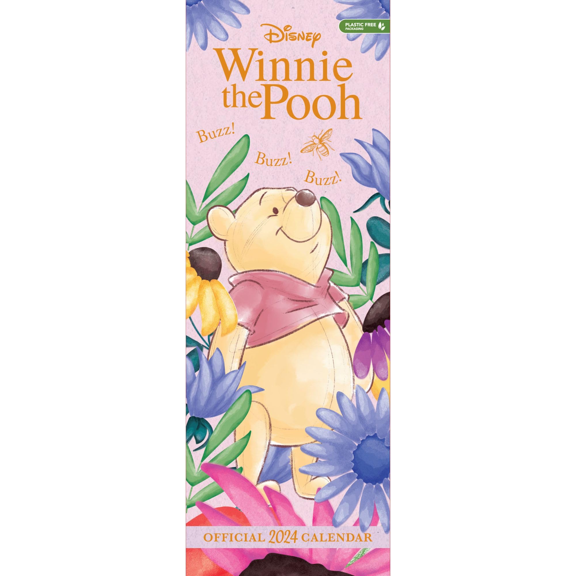2024 Winnie The Pooh Slim Wall Calendar