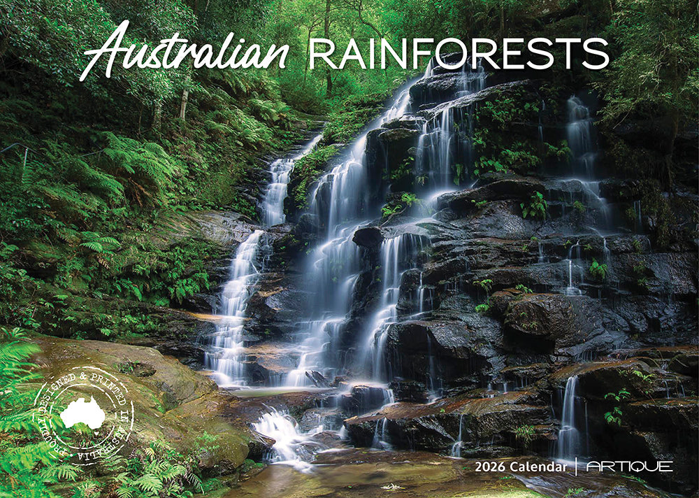 2026 Australian Rainforests - Horizontal Wall Calendar