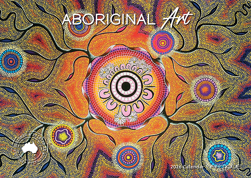 2026 Aboriginal Art - Horizontal Wall Calendar