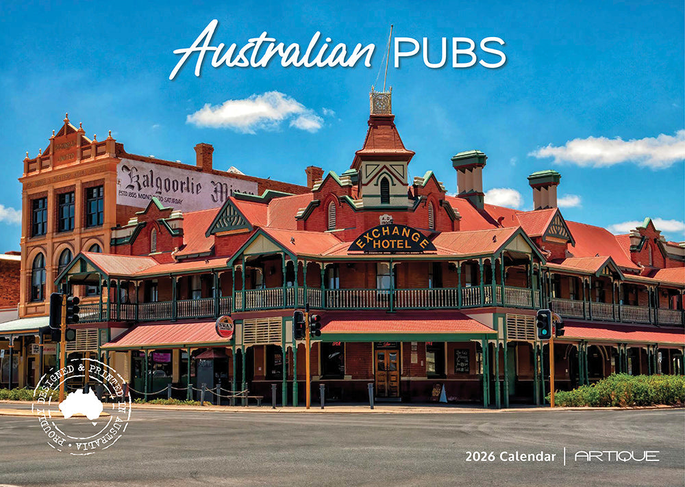 2026 Australian Pubs - Horizontal Wall Calendar
