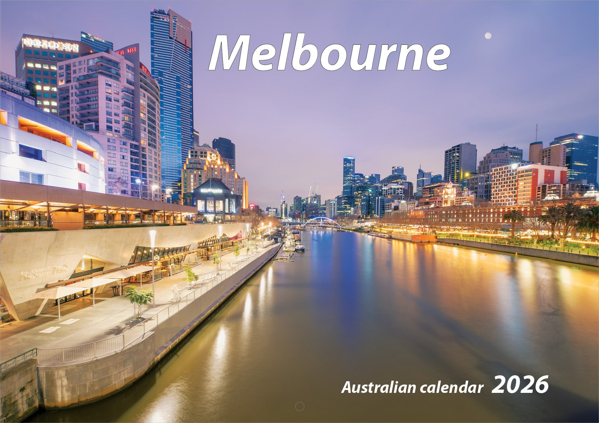 2026 Melbourne - Horizontal Wall Calendar