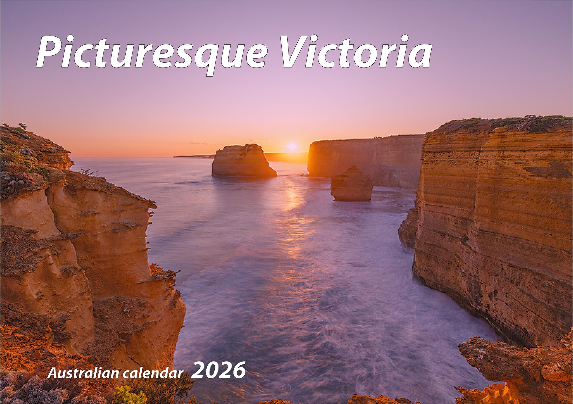 2026 Picturesque Victoria - Horizontal Wall Calendar