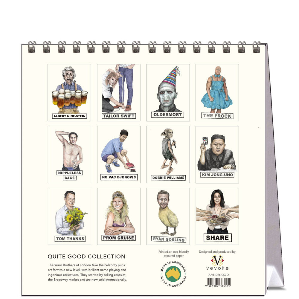 2026 Quite Good - Desk Easel Calendar