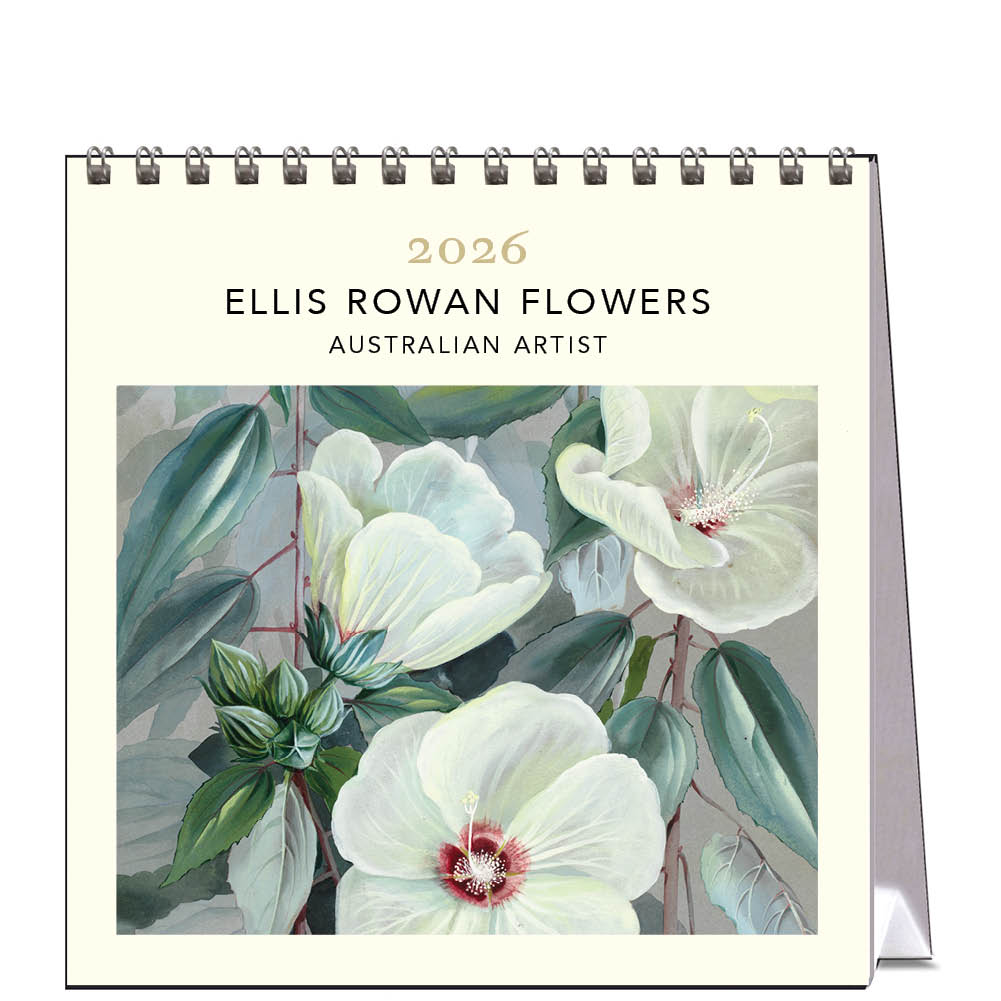 2026 Ellis Rowan Flowers - Australian Artist - Desk Easel Calendar