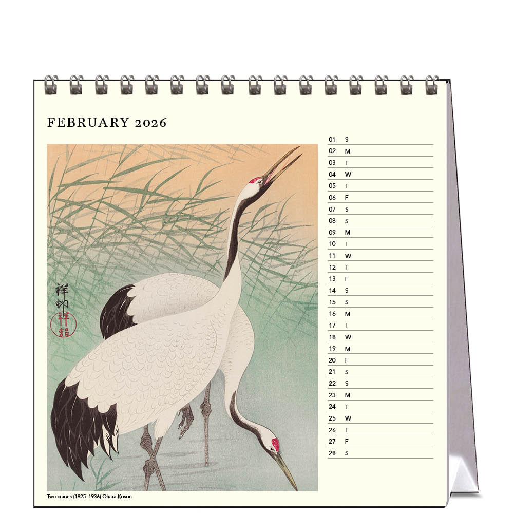 2026 Japanese Birds - Desk Easel Calendar