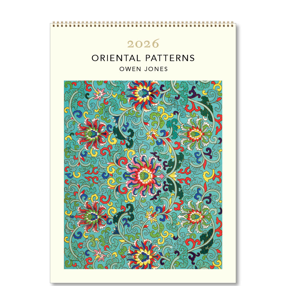 2026 Oriental Patterns - Owen Jones - Deluxe Wall Calendar