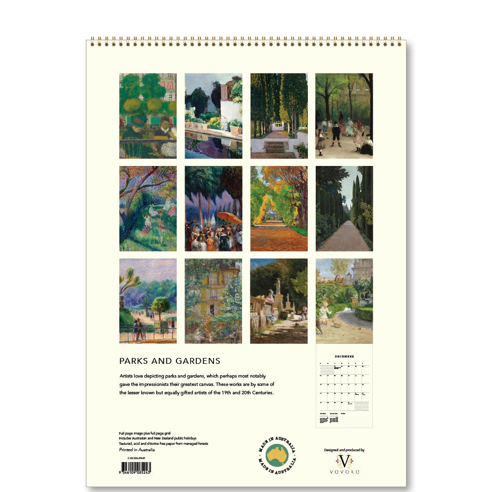 2026 Parks and Gardens - Deluxe Wall Calendar