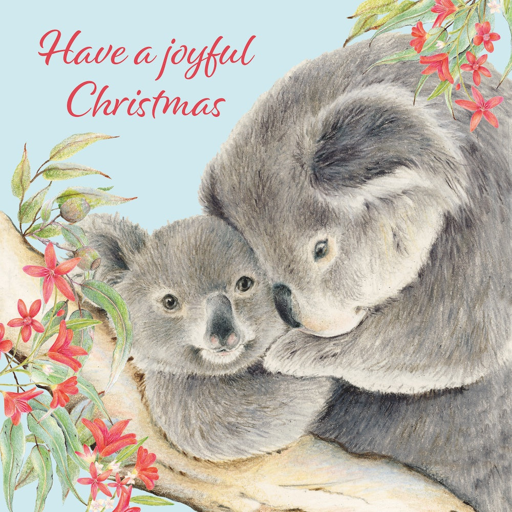 RSPCA - Joyful Koala - 10 Charity Christmas Cards Pack