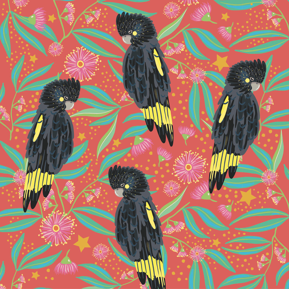 BCNA Black Cockatoos - 10 Charity Christmas Cards Pack