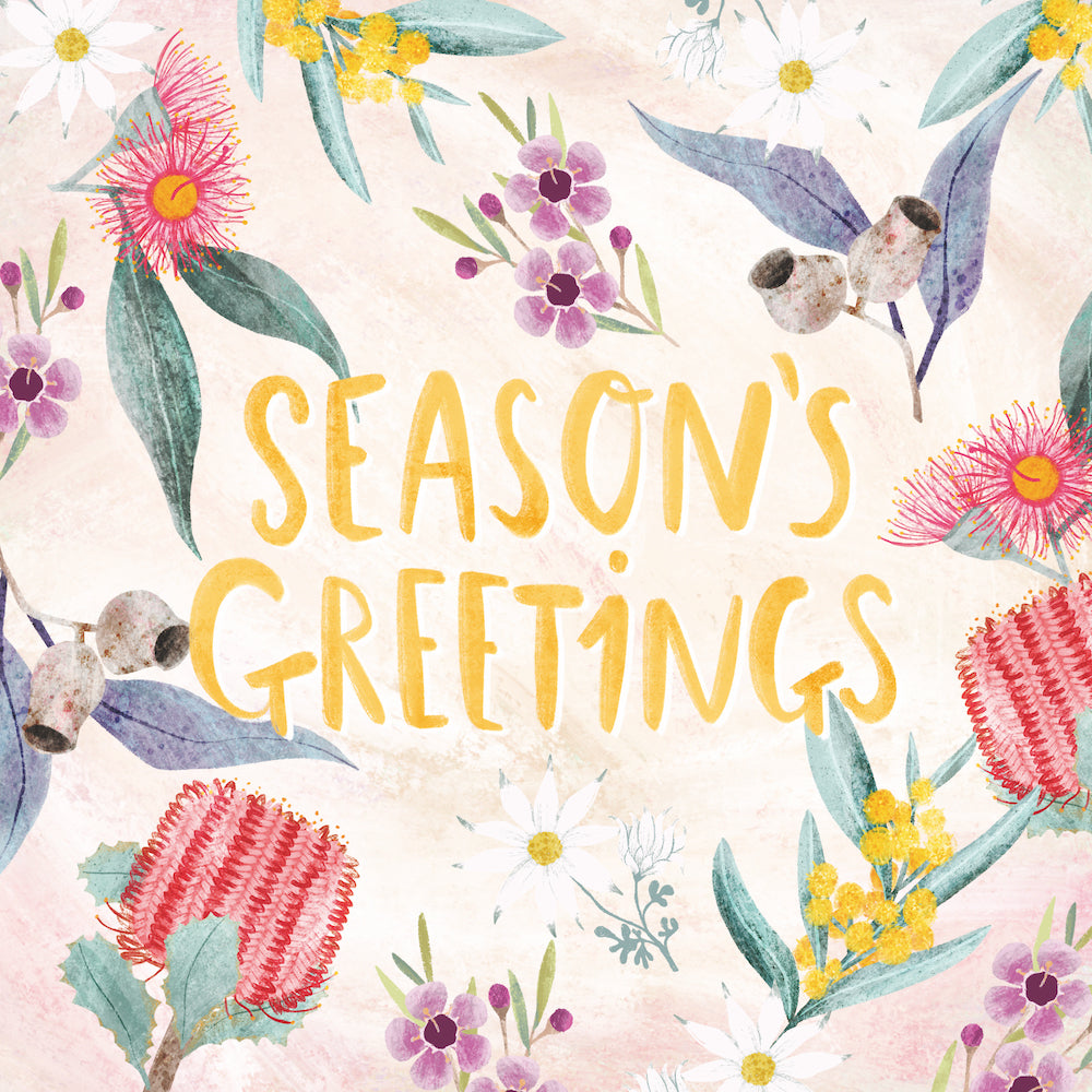 BCNA - Festive Flora - 10 Charity Christmas Cards Pack