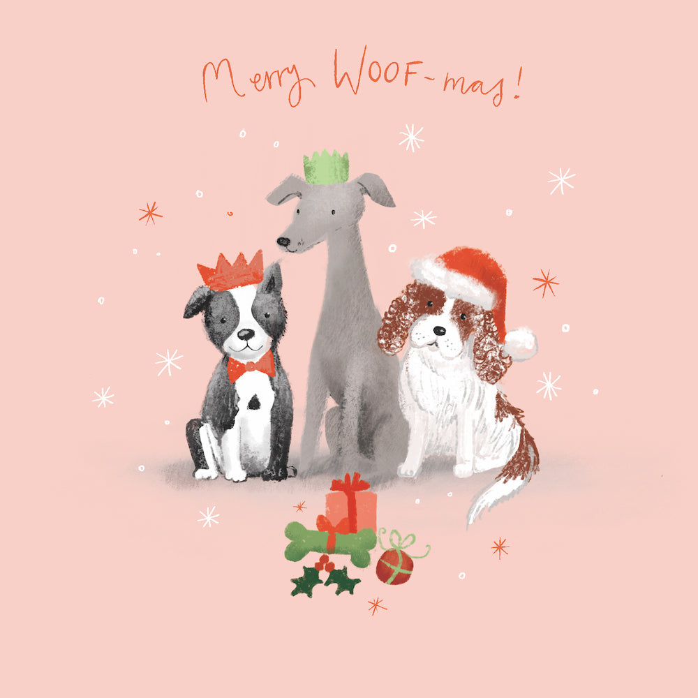 BCNA - Dog Presents - 10 Charity Christmas Cards Pack