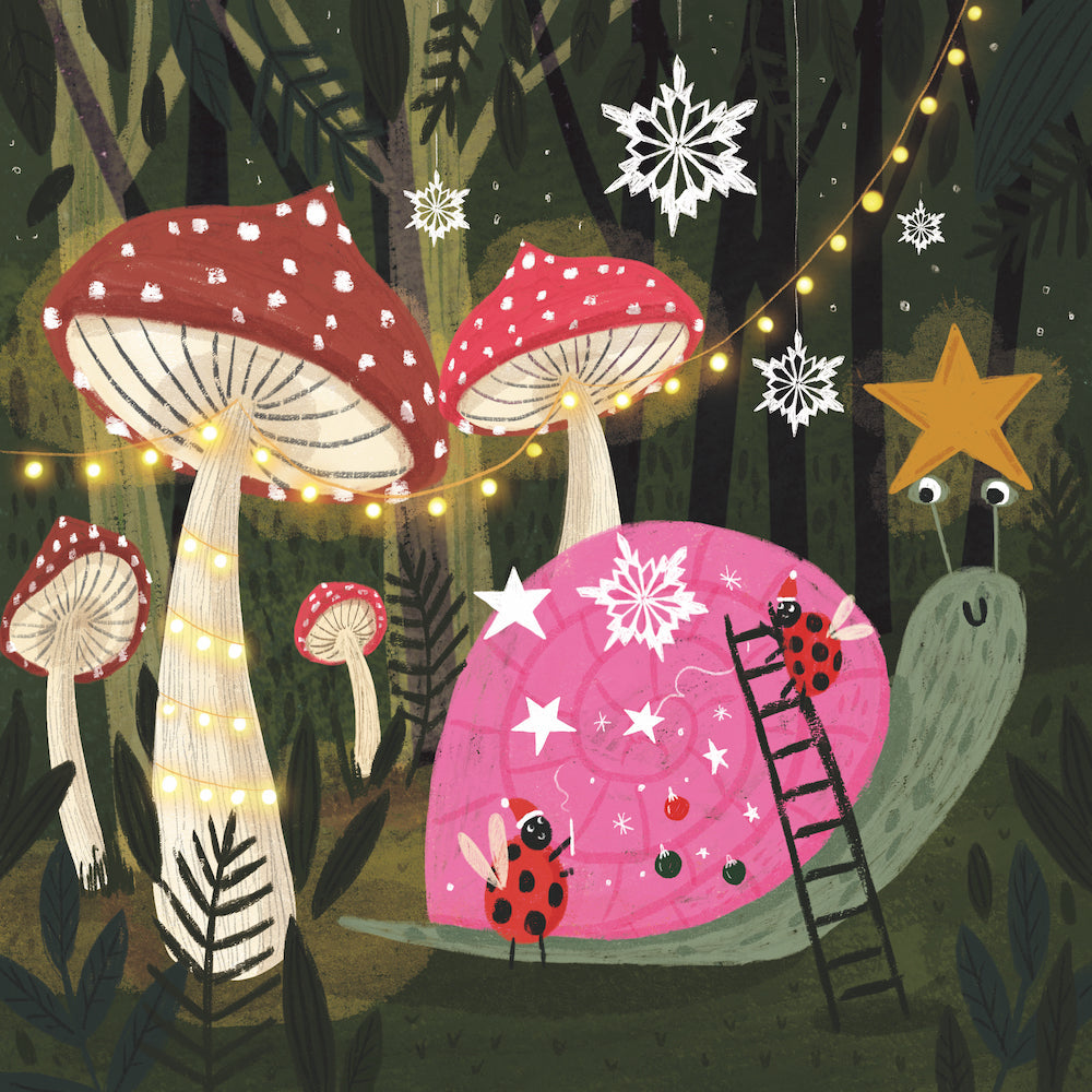 CMRI - Mushroom Forest - 10 Charity Christmas Cards Pack
