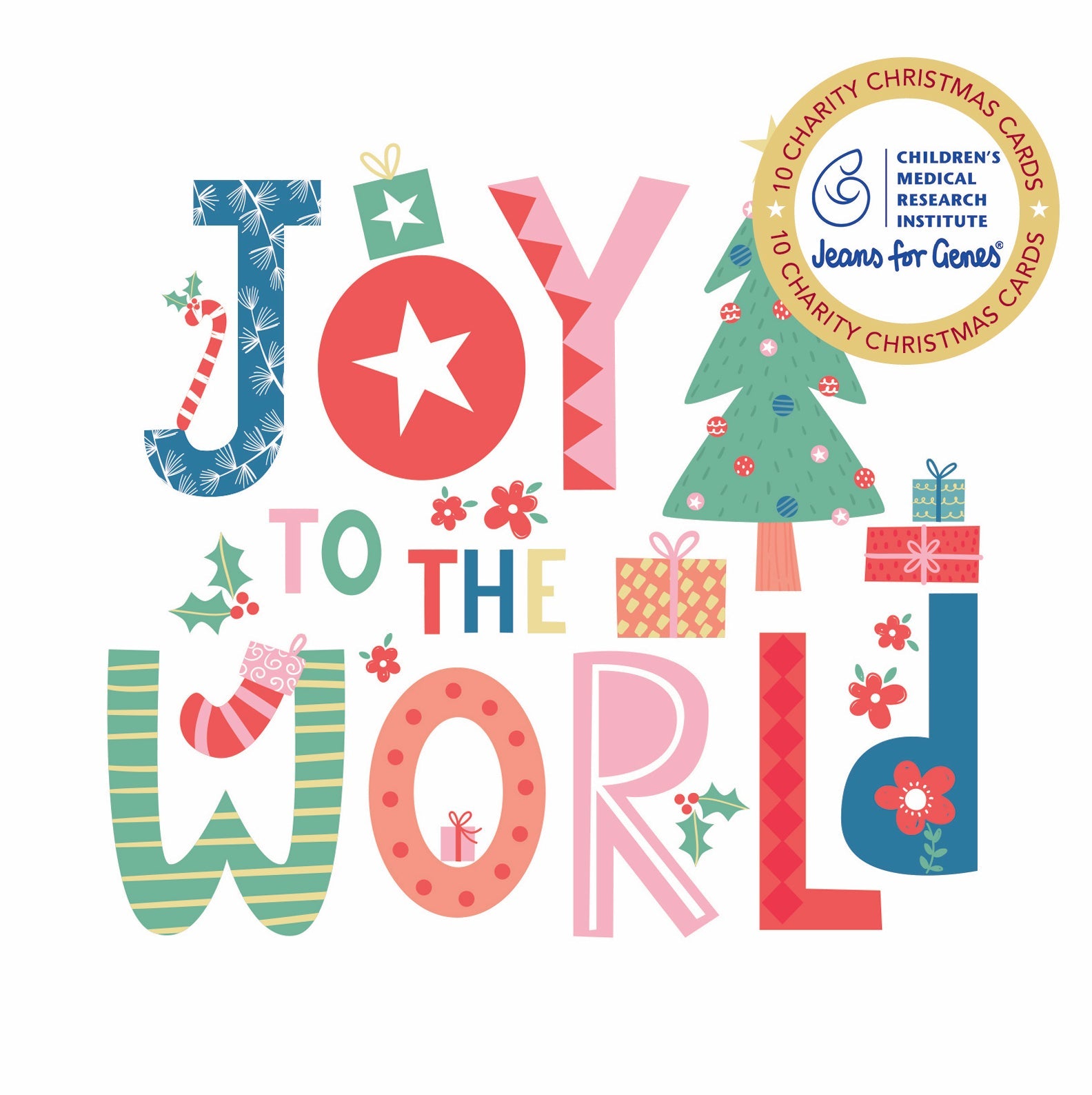CMRI - Joy To The World - 10 Charity Christmas Cards Pack