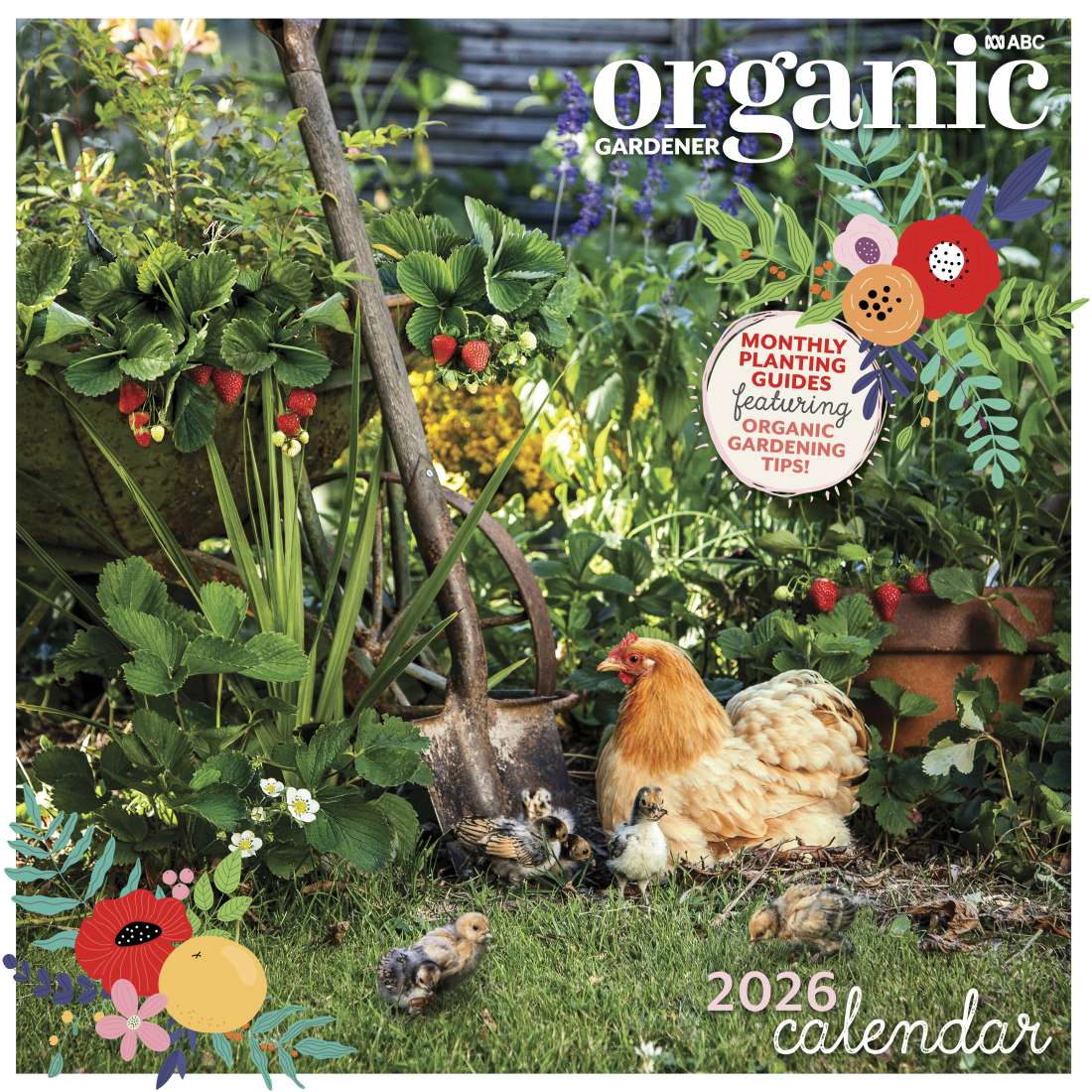 2026 ABC Organic Gardener - Square Wall Calendar