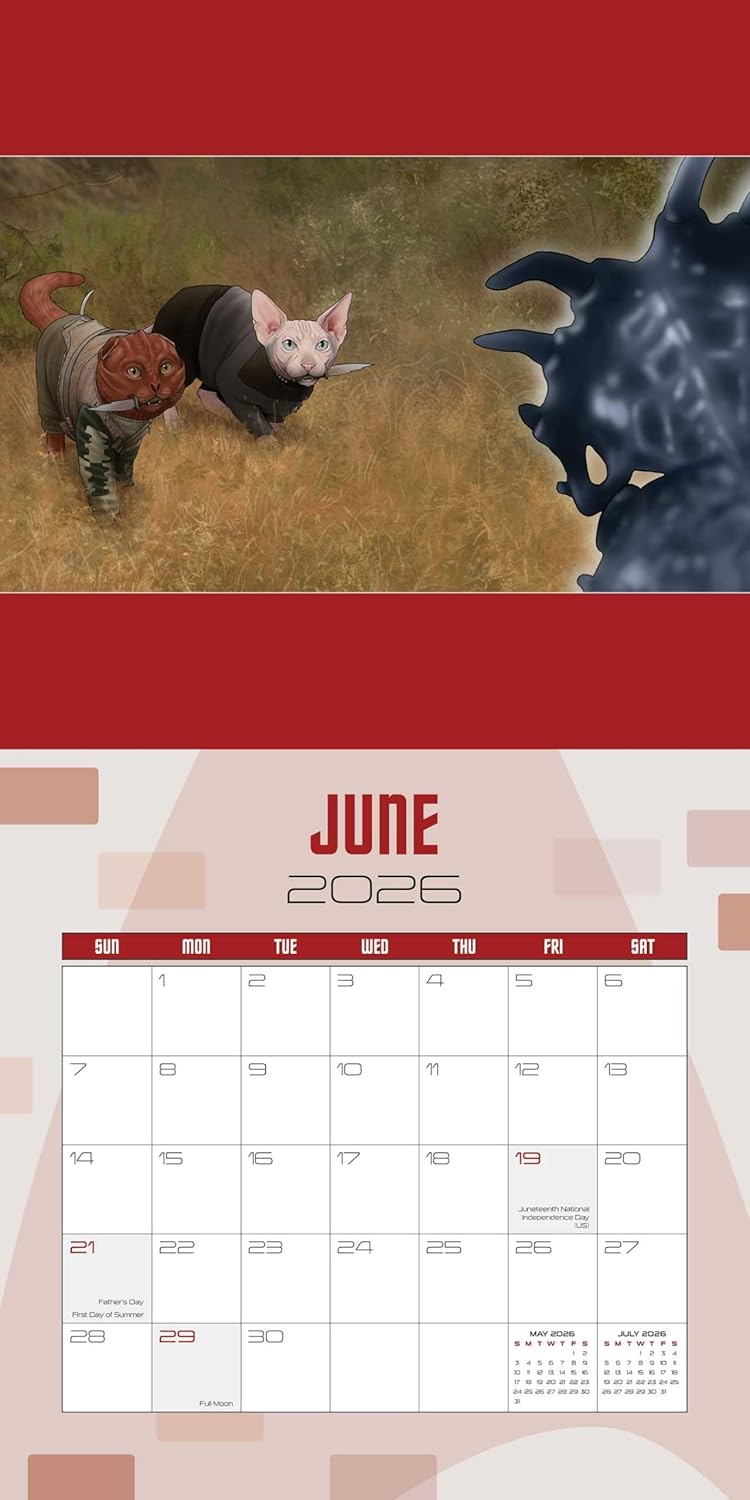 2026 Star Trek Cats - Square Wall Calendar
