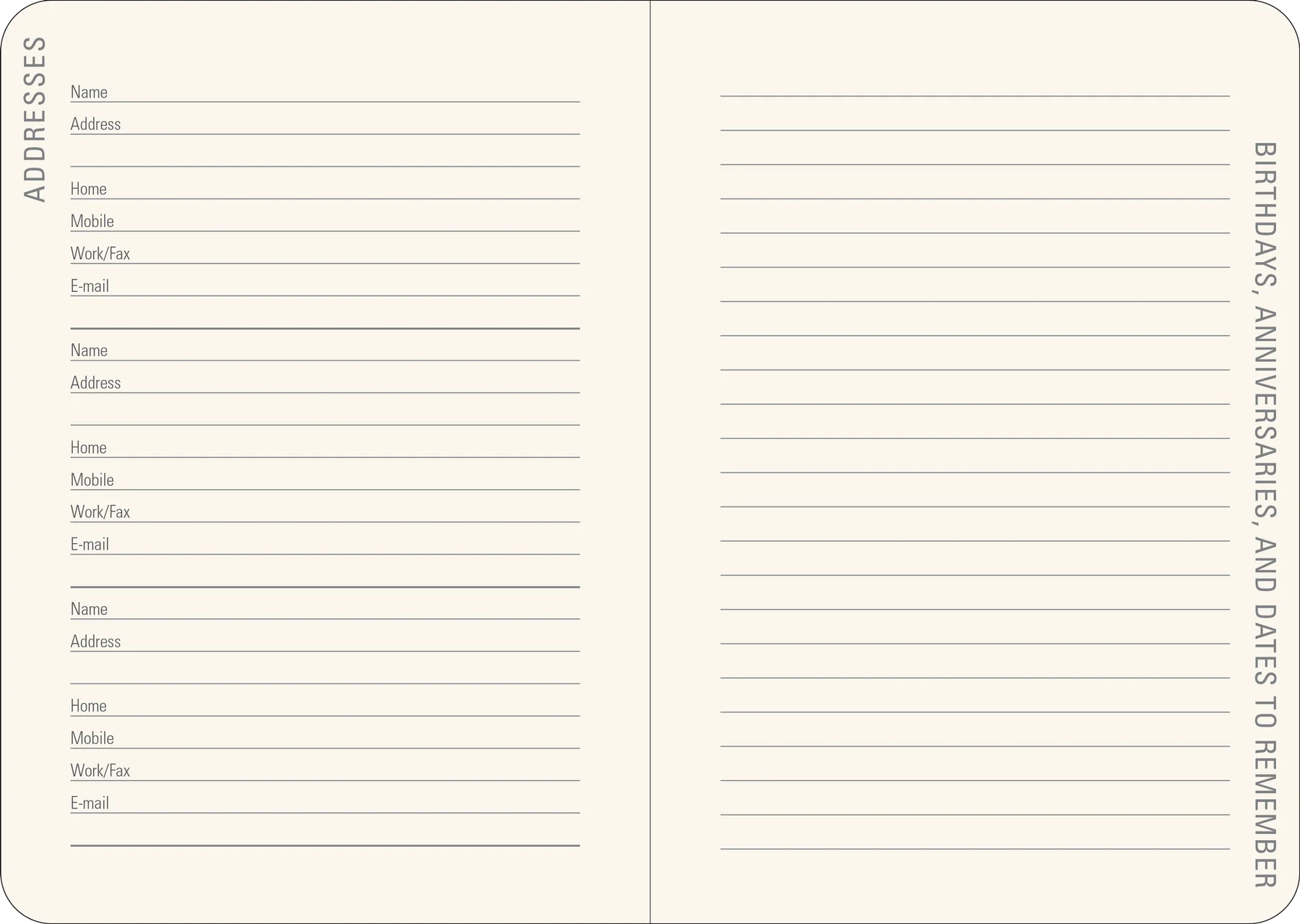 2026 Lavender Wildflowers - Weekly Diary/Planner