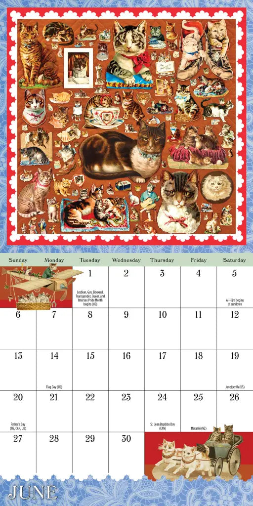 2027 Cynthia Hart's Victoriana Cats - Mini Wall Calendar