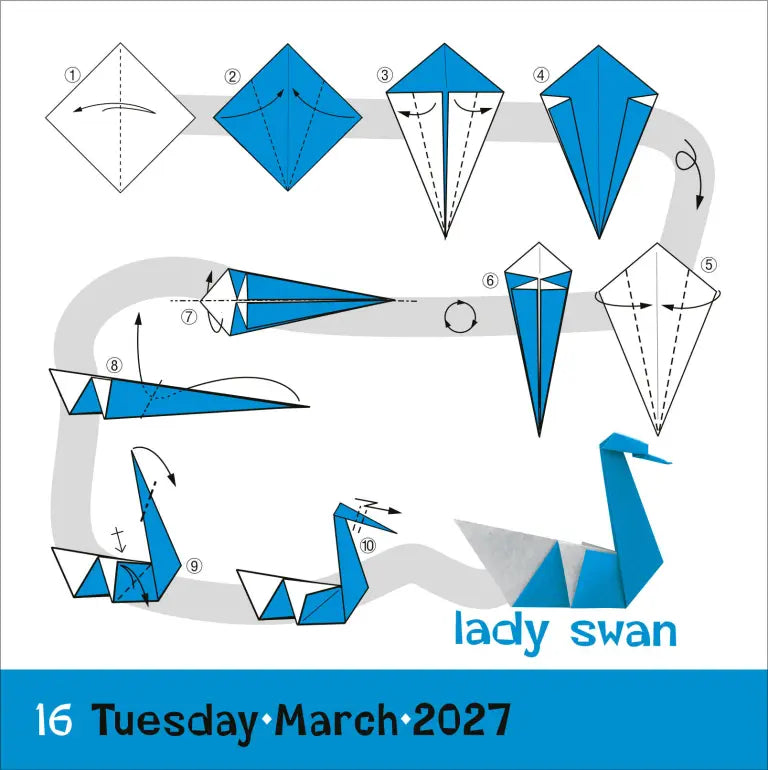 2027 Origami - Daily Boxed Page-A-Day Calendar