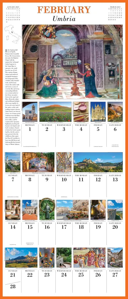 2027 365 Days in Italy Picture-A-Day - Deluxe Wall Calendar