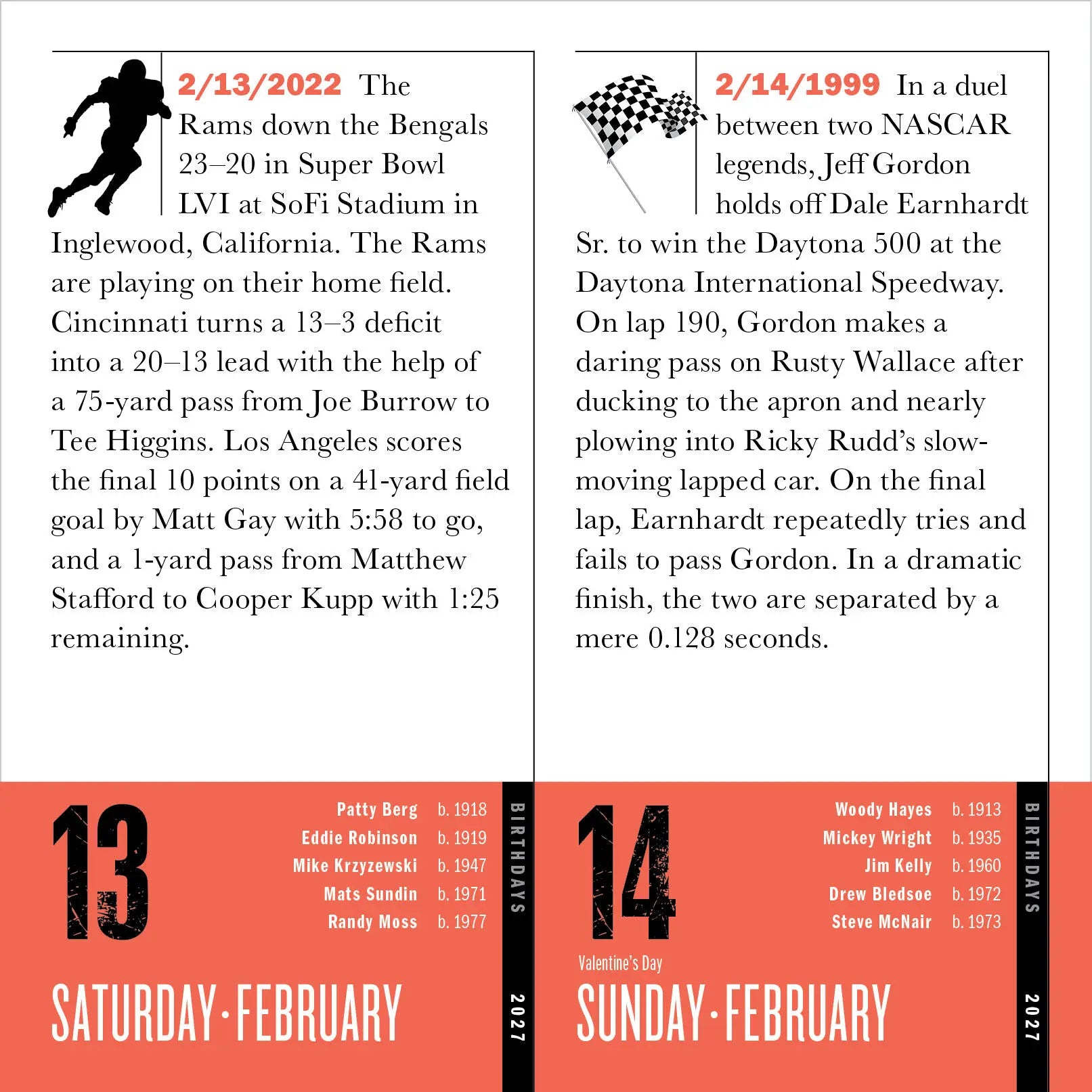 2027 Official 365 Sports Facts-A-Year - Daily Boxed Page-A-Day Calendar