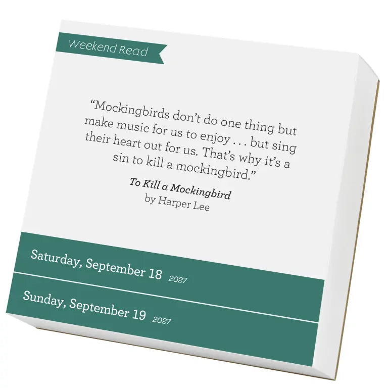 2027 Book Lover's Year - Daily Boxed Page-A-Day Calendar