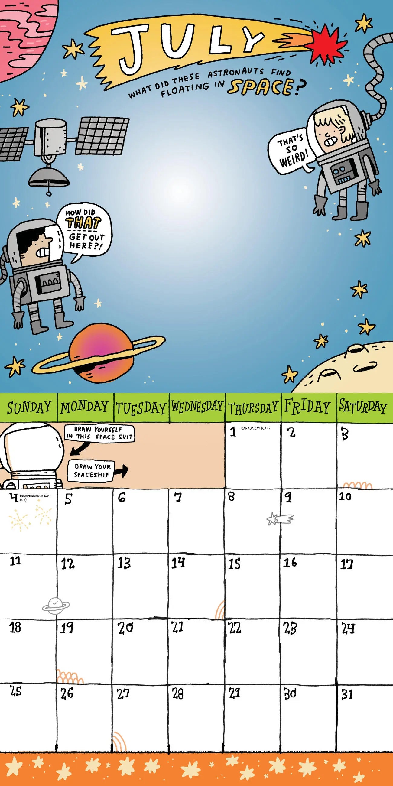 2027 Kid's Awesome Activity - Square Wall Calendar