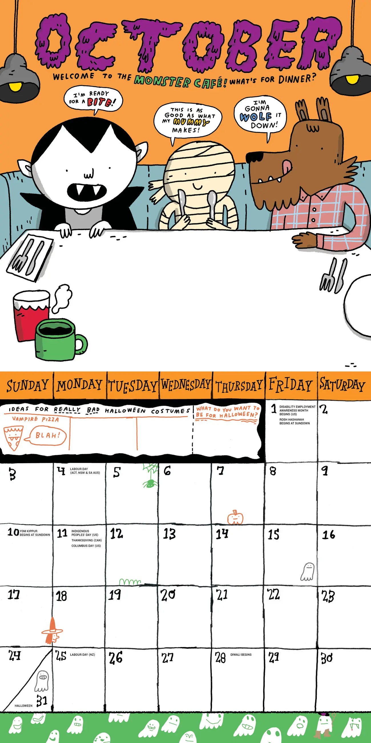 2027 Kid's Awesome Activity - Square Wall Calendar