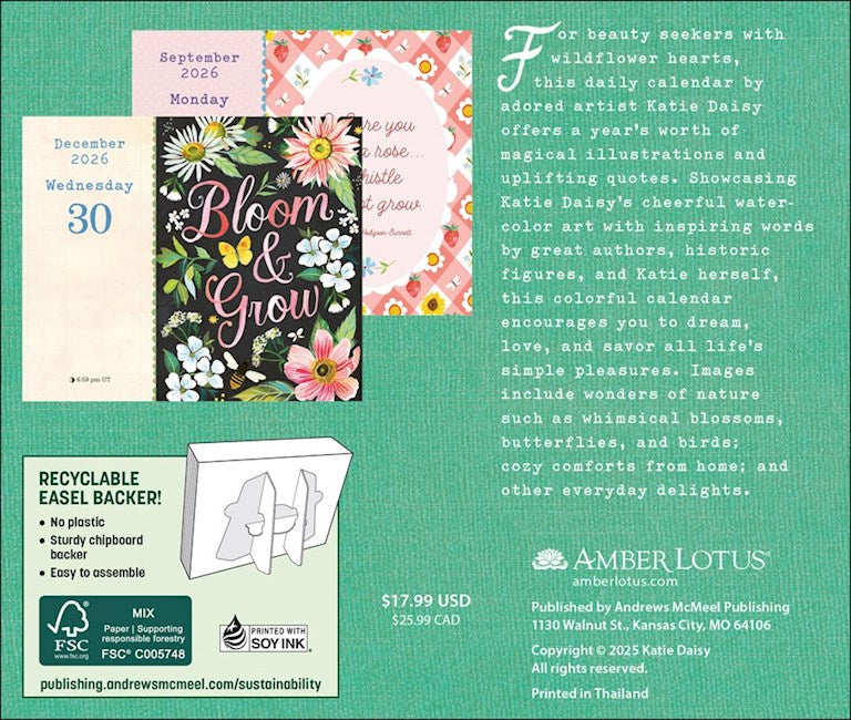 2026 Katie Daisy: Wild Beauty - Boxed Page-A-Day