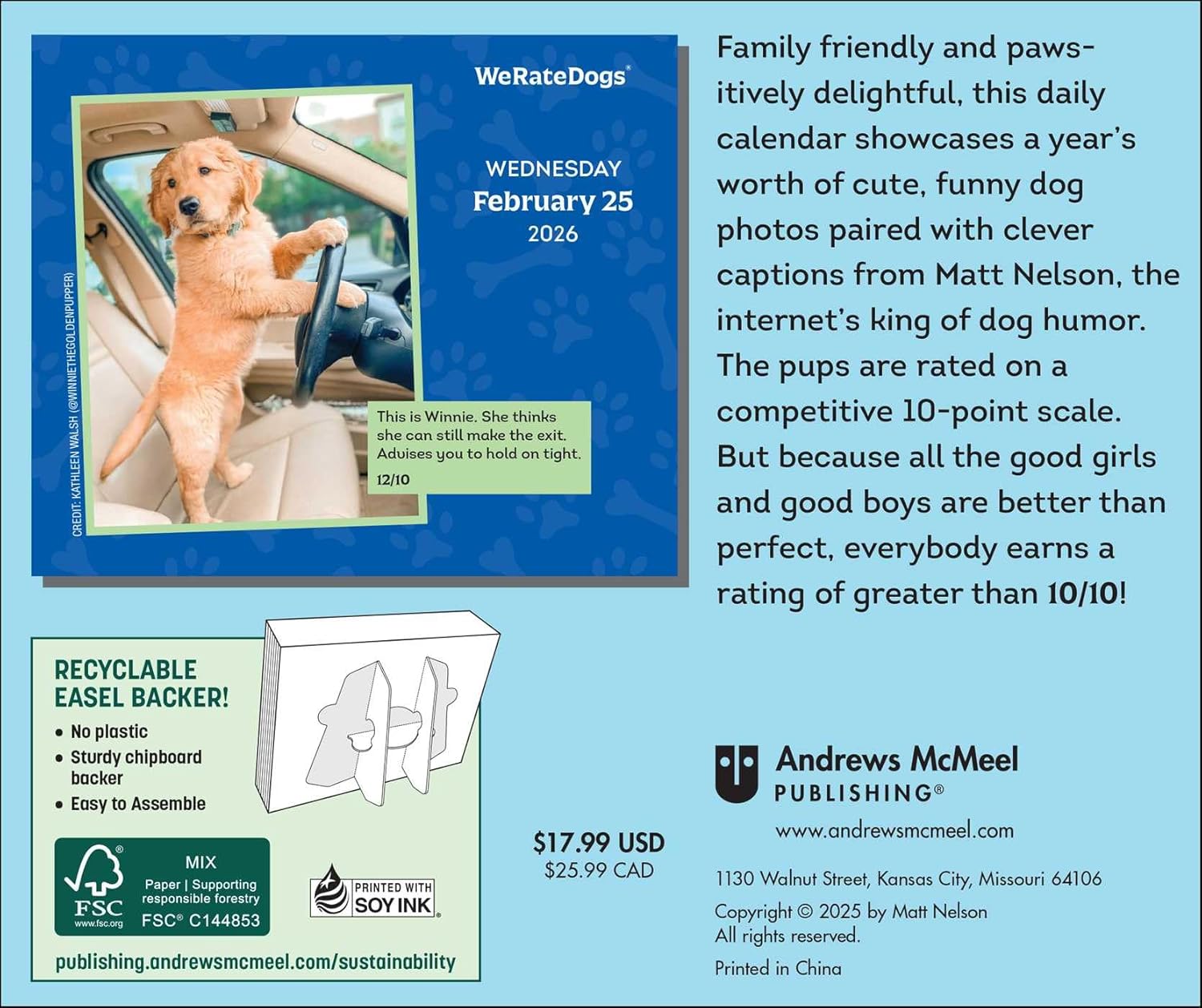 2026 WeRateDogs - Boxed Page-A-Day