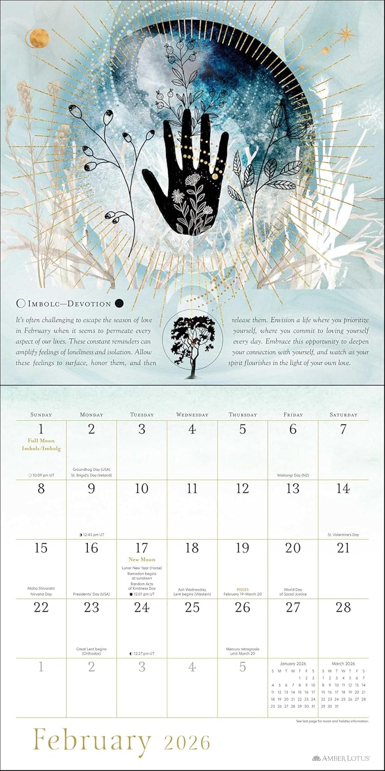2026 Year of the Witch - Square Wall Calendar