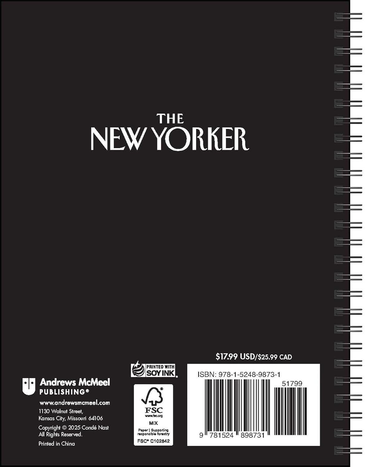 2026 New Yorker Magazine - Monthly & Weekly Diary/Planner